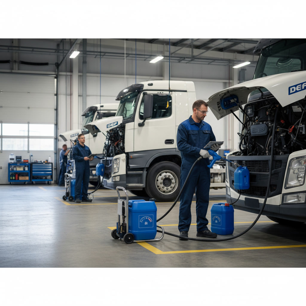 clean diesel exhaust fluid container with API certification mark